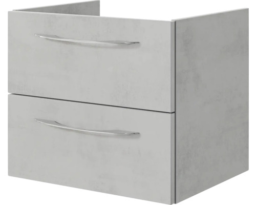 Waschbeckenunterschrank mit zwei Schubladen und Griffen