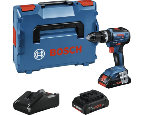 Akku-Schlagbohrschrauber Bosch Professional GSB 18V-55, inkl. 2x ProCORE Akkus (4.0 Ah) und Ladegerät Akku-Schlagbohrschrauber Bosch Professional GSB 18V-55, inkl. 2x ProCORE Akkus (4.0 Ah) und Ladegerät