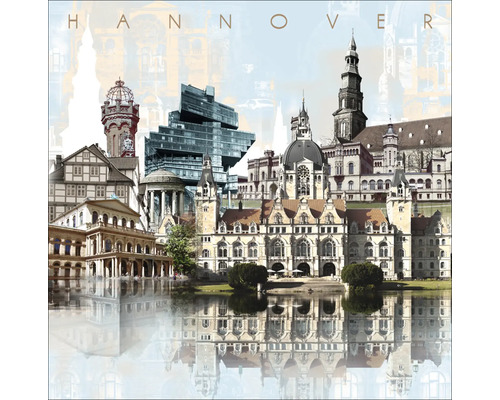 Glasbild Hannover XII 80x80 cm