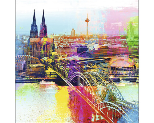 Glasbild Köln XXXIV 80x80 cm