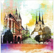 Illustration einer Kirche auf Leinwand