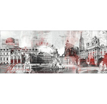 Illustration mit verschiedenen Sehenswürdigkeiten von Wien