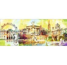 Dekoratives Wandbild mit Wiener Stadtansichten