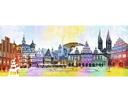 Glasbild Bremen XIII 125x50 cm