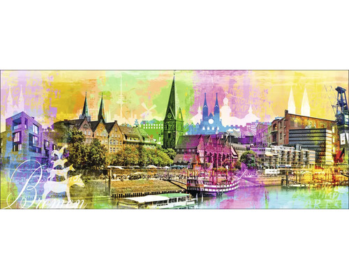 Glasbild Bremen XV 125x50 cm