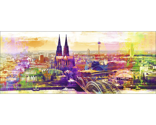 Glasbild Köln XXXV 125x50 cm