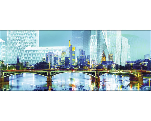 Glasbild Frankfurt XIII 80x30 cm