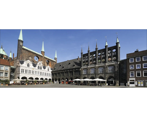 Glasbild Lübeck XVI 80x30 cm