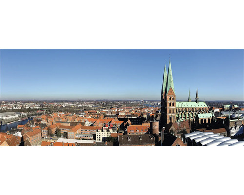 Glasbild Lübeck XVII 80x30 cm