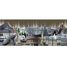 Collage verschiedener Sehenswürdigkeiten von Hamburg.