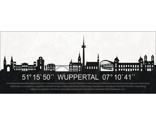 Glasbild Wuppertal XL 125x50 cm