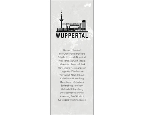 Glasbild Wuppertal XLI 30x80 cm
