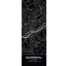 Wuppertal Stadtplan als Wanddekoration