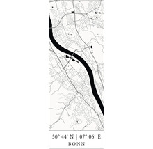 Stadtplan von Bonn mit geografischen Koordinaten