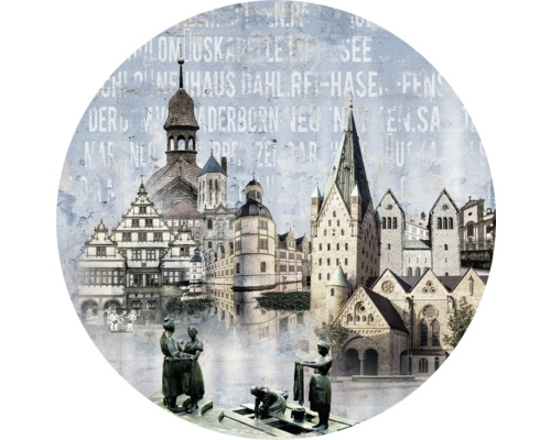Glasbild Paderborn XI Ø 20 cm