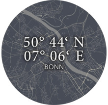 Karte von Bonn mit Koordinaten