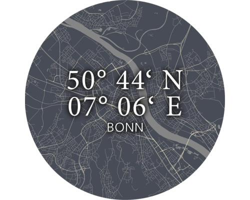 Glasbild Bonn XXII Ø 20 cm