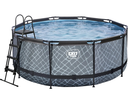 Aufstellpool mit Leiter und Wasseroberfläche