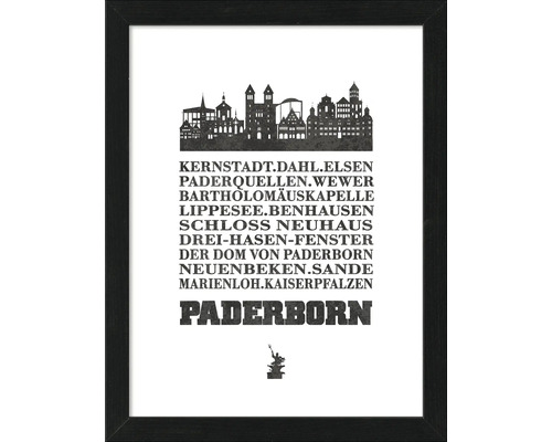 Gerahmtes Bild Paderborn XVIII 33x43 cm