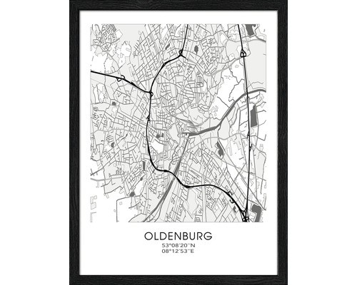 Gerahmtes Bild Oldenburg XXVIII 33x43 cm