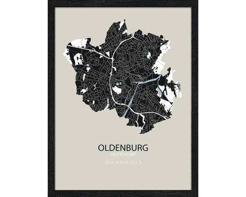 Gerahmtes Bild Oldenburg XXIX 33x43 cm