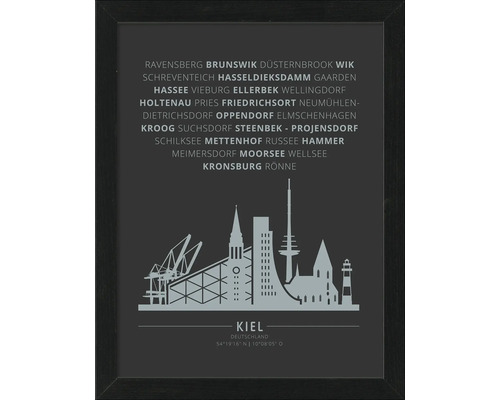 Gerahmtes Bild Kiel IV 33x43 cm