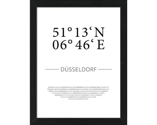 Gerahmtes Bild Düsseldorf XLVII 33x43 cm