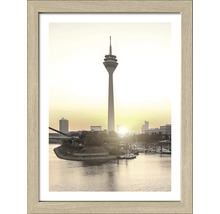 Gerahmtes Bild mit Ansicht des Rheinturms in Düsseldorf