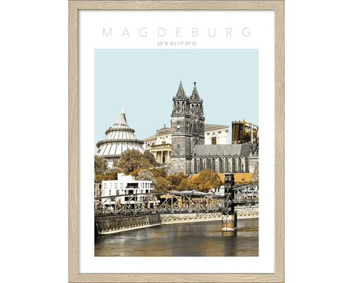 Gerahmtes Bild Magdeburg XXI 33x43 cm