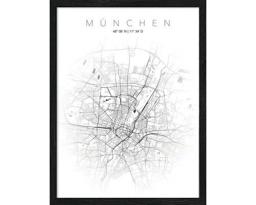 Gerahmtes Bild München XXV 33x43 cm