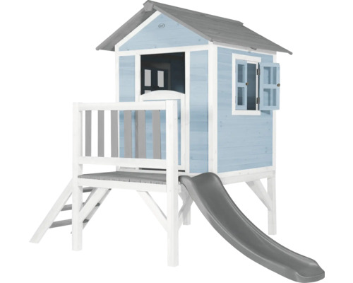 Spielhaus mit Rutsche für den Garten