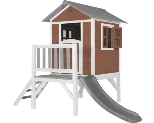 Spielhaus mit Rutsche für den Garten