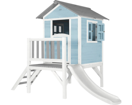 Spielhaus mit Rutsche für den Garten