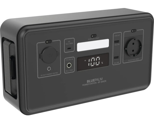 Tragbare Bluepalm Power Station BP-3000K mit diversen Anschlüssen