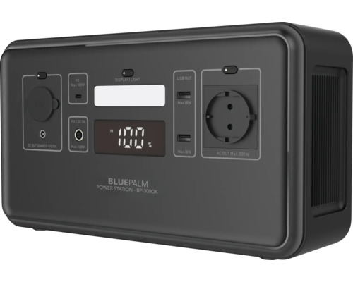 BluePalm Power Station BP-3000K mit USB und Steckdose