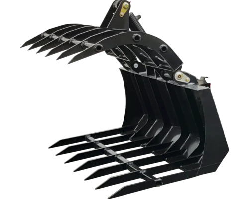 Schwarz lackierte Greifschaufel für Traktoren