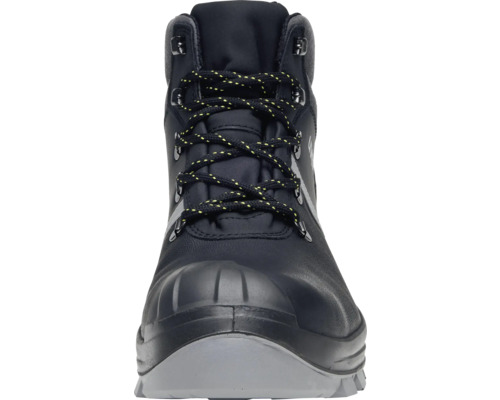 Schwarzer Sicherheitsstiefel mit Schnürsenkeln