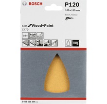 Deltaschleifblätter 100x150 mm K120, 10 Stk.