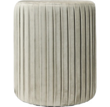 Runder Pouf mit Faltenmuster