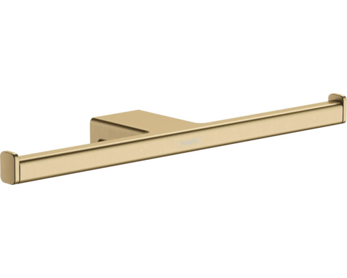 Doppel-Toilettenpapierhalter hansgrohe AddStoris brushed bronze gebürstet 41748140 Toilettenpapierhalter aus Metall