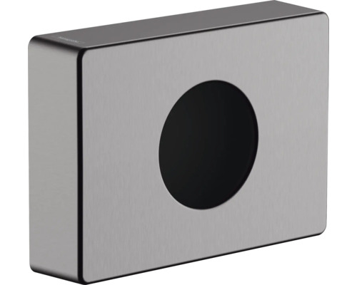 Hygienebeutelspender hansgrohe AddStoris Brushed Black Chrom gebürstet 41773340 Hansgrohe Spenderbox für Toilettenpapier, Metall