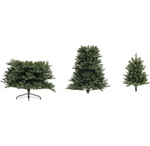 Drei künstliche Weihnachtsbäume unterschiedlicher Grösse