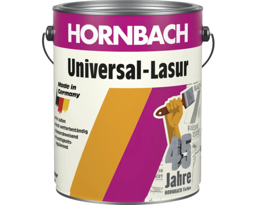 45 Jahre HORNBACH Universallasur nußbaum 4,5 l