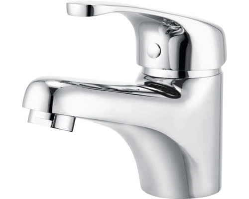 Einhebelmischbatterie für Waschtisch aus verchromtem Metall