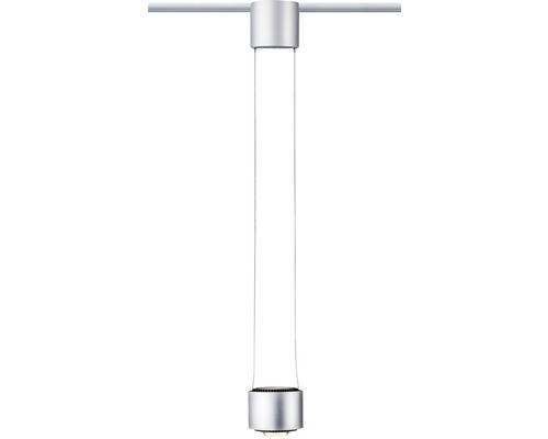 Paulmann URail LED Pendel dimmbar 8,5W 820 lm 2700 K Aldan schwarz/chrom/matt 230V Hängelampe mit zylindrischem Lampenkopf