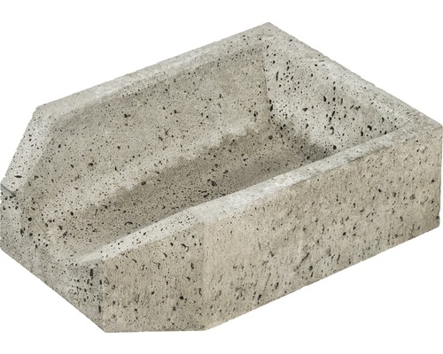 Beton Ablauf Aufsatzstück grau 40 cm x 30 cm x 13,5 cm