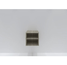 Wandregal Sanox Frozen BxHxT 40 x 40 x 45 cm Frontfarbe grain oak