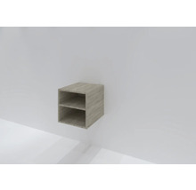 Wandregal Sanox Frozen BxHxT 40 x 40 x 45 cm Frontfarbe grain oak