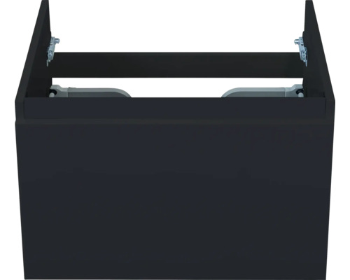 Waschtischunterschrank Sanox Frozen BxHxT 60 x 40 x 45 cm Frontfarbe schwarz matt