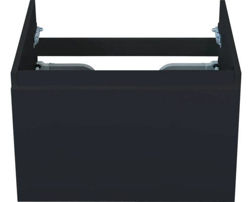 Waschtischunterschrank Sanox Frozen BxHxT 60 x 40 x 45 cm Frontfarbe schwarz matt Waschtischunterschrank für Badezimmer